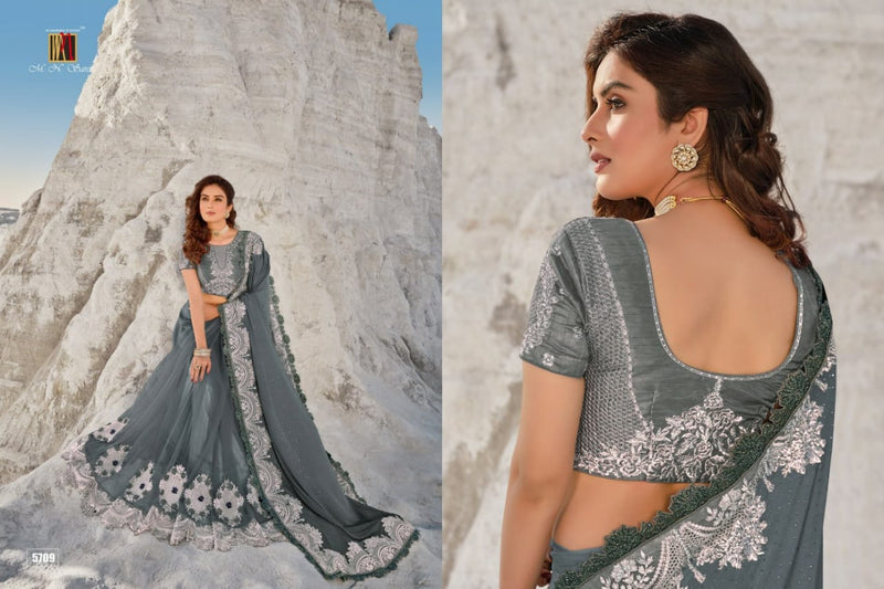 M N Saree Presents By Swarovski Vol 2 Fancy Designer Printed Exclusive Casual Wear Sarees