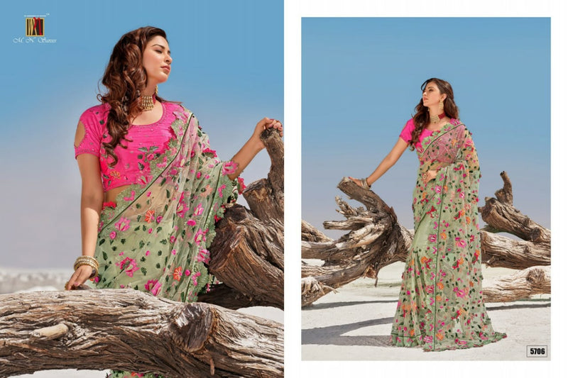 M N Saree Presents By Swarovski Vol 2 Fancy Designer Printed Exclusive Casual Wear Sarees