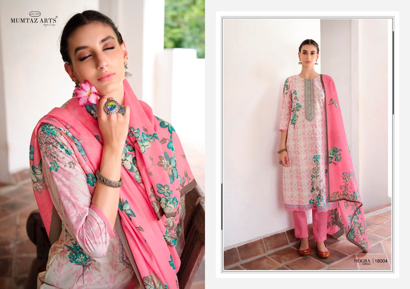 Mumtaz Arts Mogra Lawn Cotton Festive Wear Salwar Suits With Digital Print & Embroidery