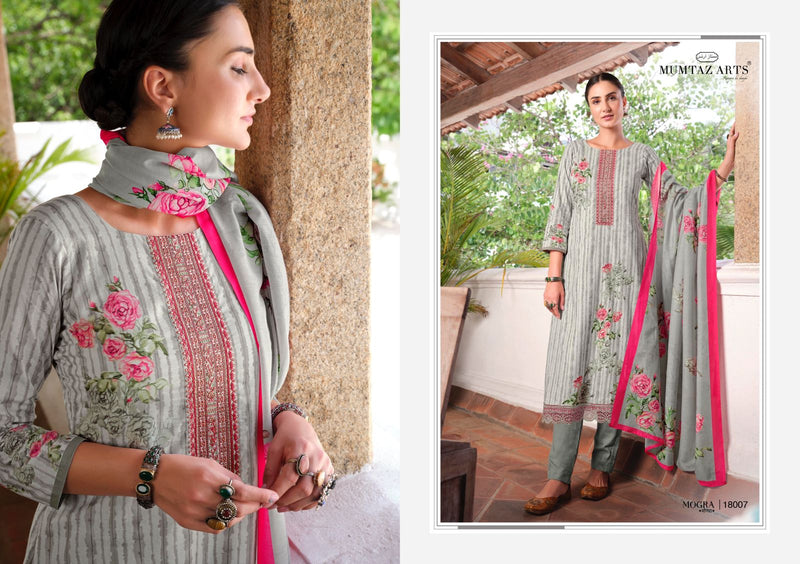 Mumtaz Arts Mogra Lawn Cotton Festive Wear Salwar Suits With Digital Print & Embroidery