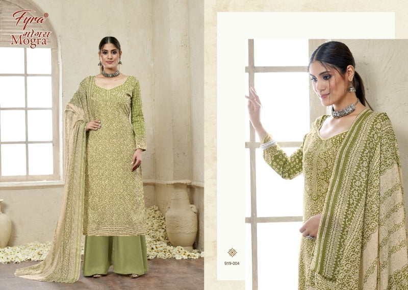 Fyra Designing Hub Moghra Cotton Party Wear Salwar Suits With Fancy Prints