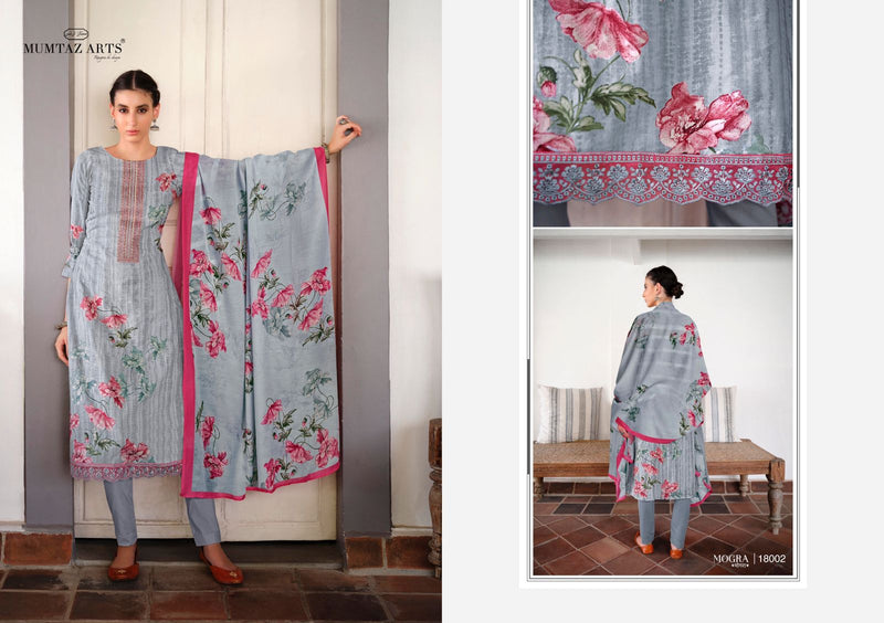 Mumtaz Arts Mogra Lawn Cotton Festive Wear Salwar Suits With Digital Print & Embroidery