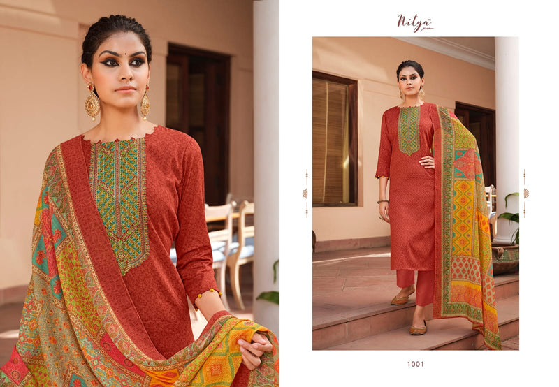 LT Nitya Mohita Jam Cotton Embroidered Festive Wear Salwar Suits