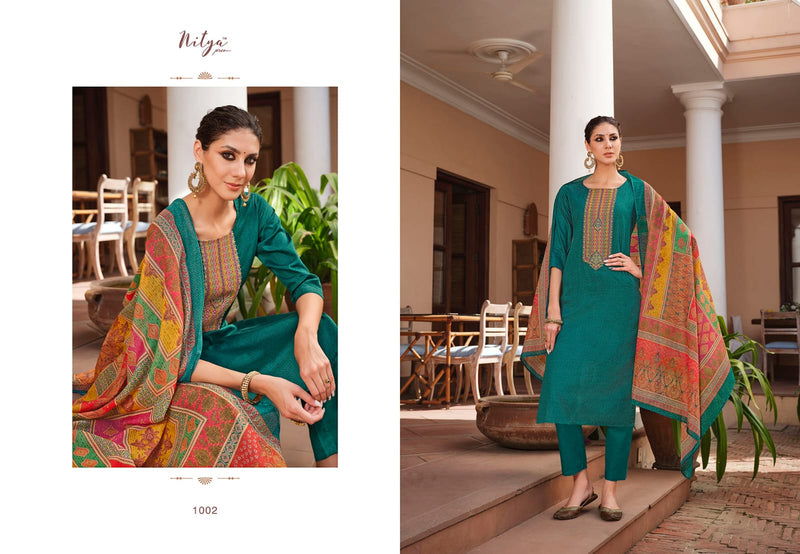 LT Nitya Mohita Jam Cotton Embroidered Festive Wear Salwar Suits