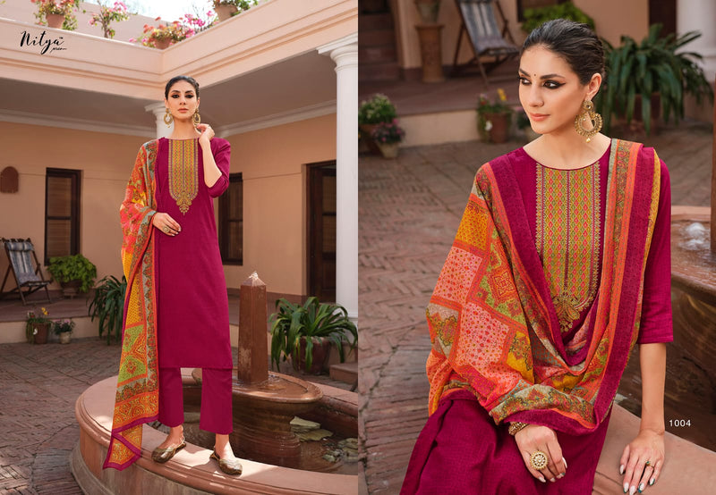 LT Nitya Mohita Jam Cotton Embroidered Festive Wear Salwar Suits