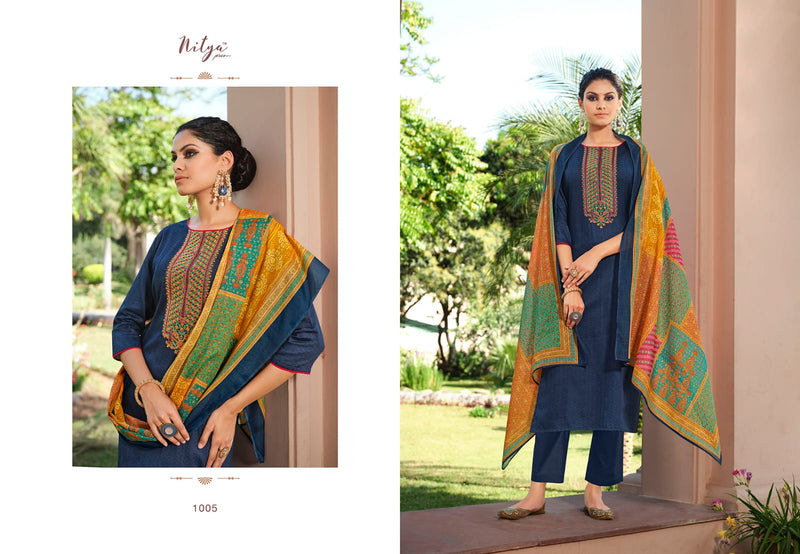 LT Nitya Mohita Jam Cotton Embroidered Festive Wear Salwar Suits