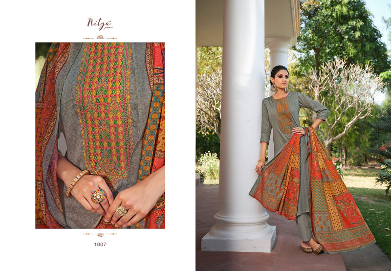 LT Nitya Mohita Jam Cotton Embroidered Festive Wear Salwar Suits