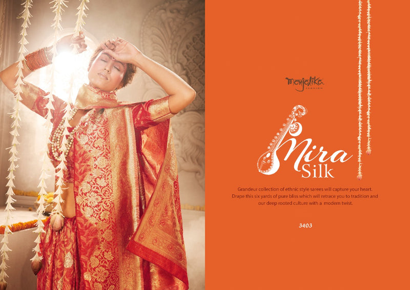 Monjolika Fashion Mira Silk Fancy Designer Sarees In Banarsi Silk