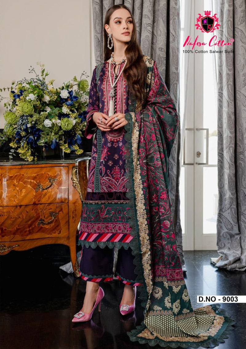 Nafisa Cotton Monsoon Cotton Collection Vol 9 Pure Cotton Karachi Printed Designer Salwar Kameez