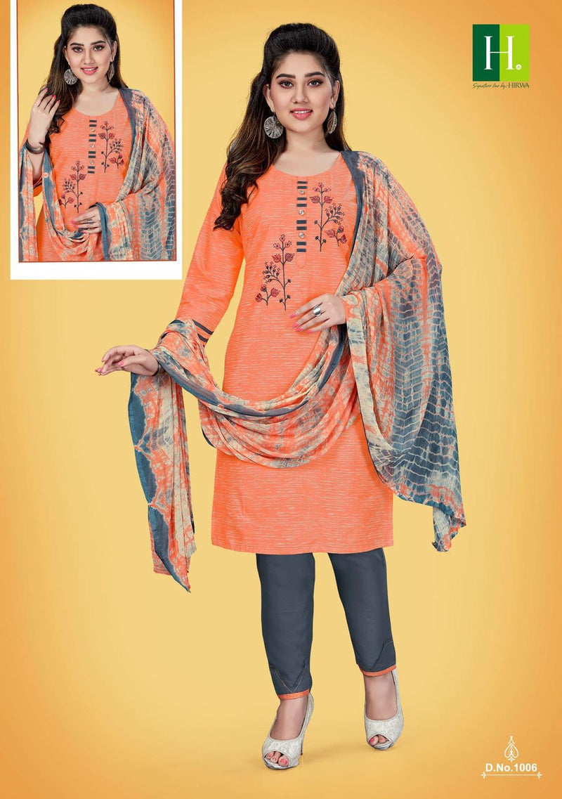 Hirwa Morni Vol 1 Cambric Cotton Prints Festive Wear Kurtis With Bottom & Dupatta