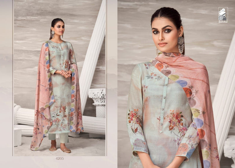 Sahiba Morning Poem Muslin Silk Designer Fancy Party Wear Salwar Kameez