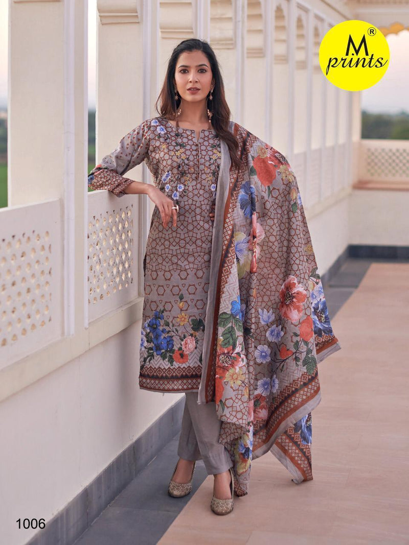 M Print Vol 4 Pure Cotton Print Karachi Style Dress Material Salwar Suits