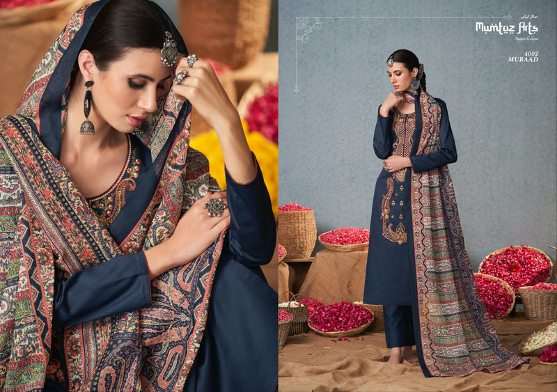 Mumtaz Arts Muraad Jam Satin With Heavy Embroidery work Stylish Designer Festive Wear Salwar Kameez