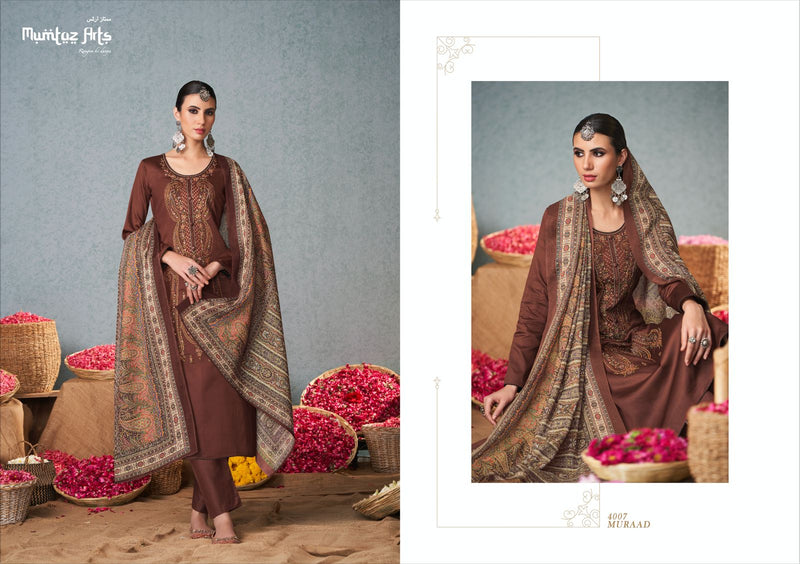 Mumtaz Arts Muraad Jam Satin With Heavy Embroidery work Stylish Designer Festive Wear Salwar Kameez