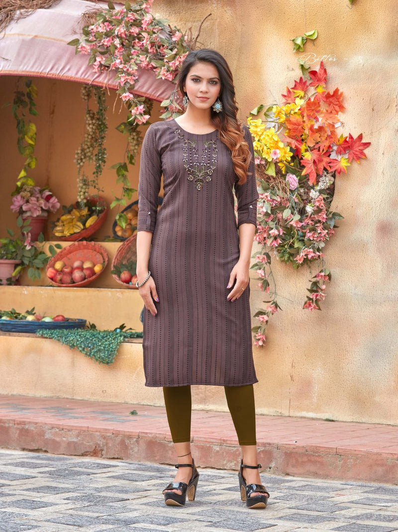 Smylee Fashion Murad Rayon Fancy Designer Festive Wear Kurtis