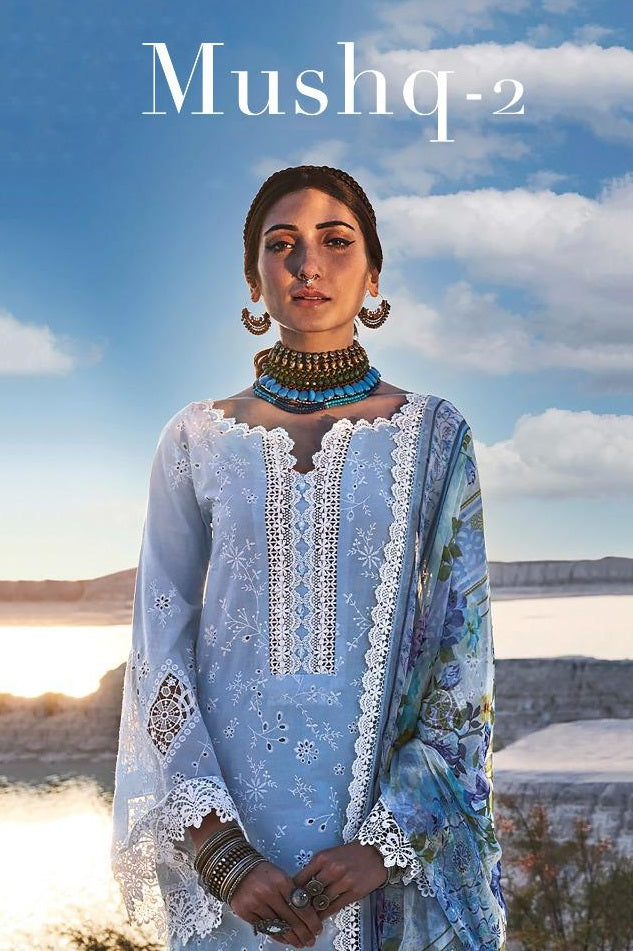 Deepsy Suits Mushq 2 Cotton Embroidered Pakistani Style Party Wear Salwar Suits