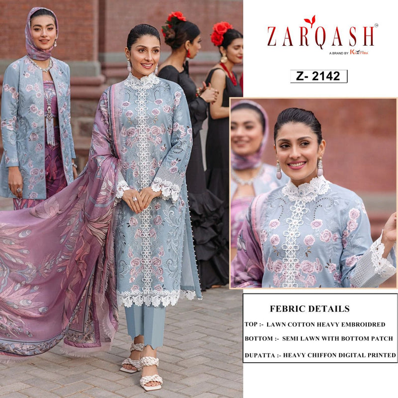 Zarqash Mushq Festival Cotton Embroidered Pakistani Style Designer Party Wear Salwar Suits
