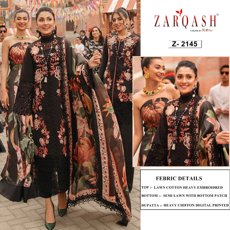 Zarqash Mushq Festival Cotton Embroidered Pakistani Style Designer Party Wear Salwar Suits