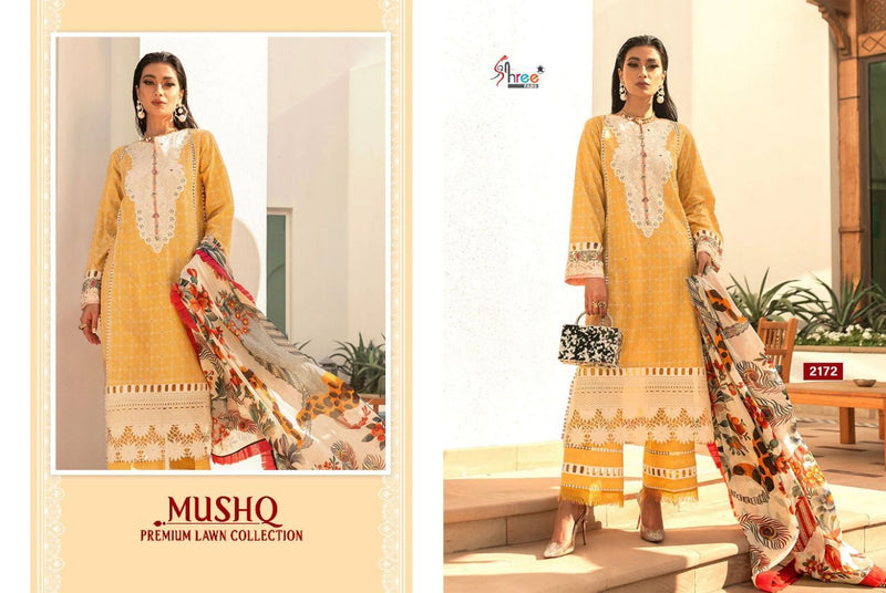 Shree Fabs Mushq Premium Lawn Collection Vol 22 Cotton  Embroidered Pakistani Style Party Wear Salwar Suits