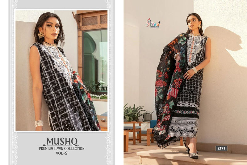 Shree Fabs Mushq Premium Lawn Collection Vol 22 Cotton  Embroidered Pakistani Style Party Wear Salwar Suits