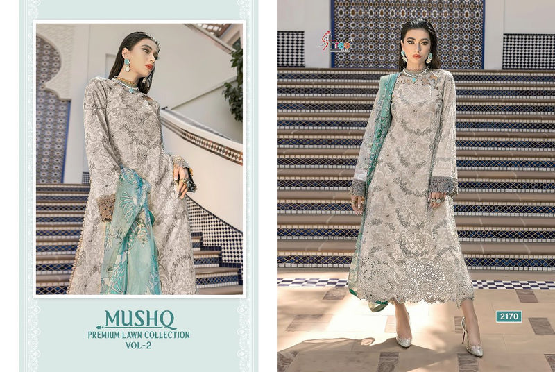 Shree Fabs Mushq Premium Lawn Collection Vol 22 Cotton  Embroidered Pakistani Style Party Wear Salwar Suits