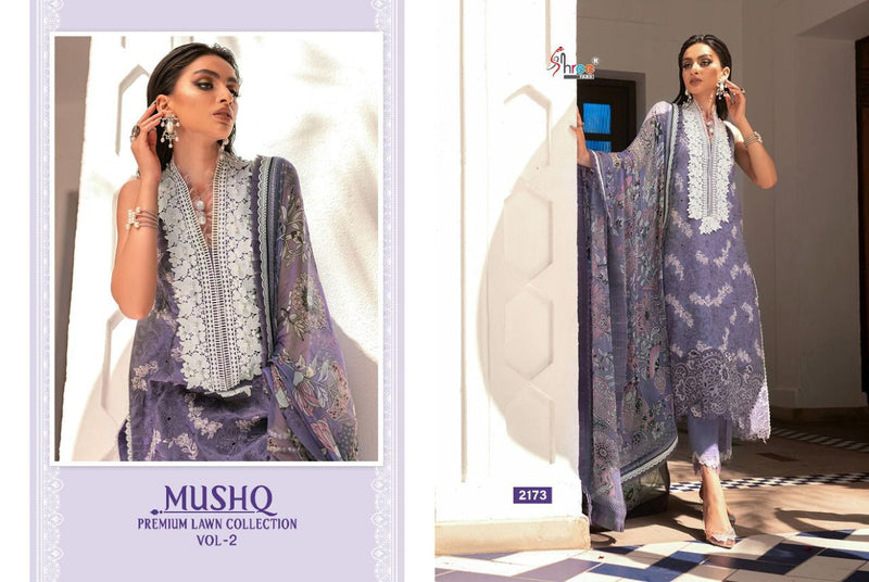 Shree Fabs Mushq Premium Lawn Collection Vol 22 Cotton  Embroidered Pakistani Style Party Wear Salwar Suits