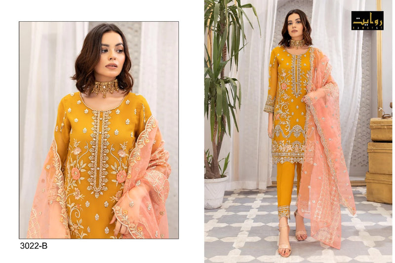 Rawayat Fashion Mushq Vol 15 Georgette With Beautiful Work Stylish Designer Pakistani Salwar Kameez