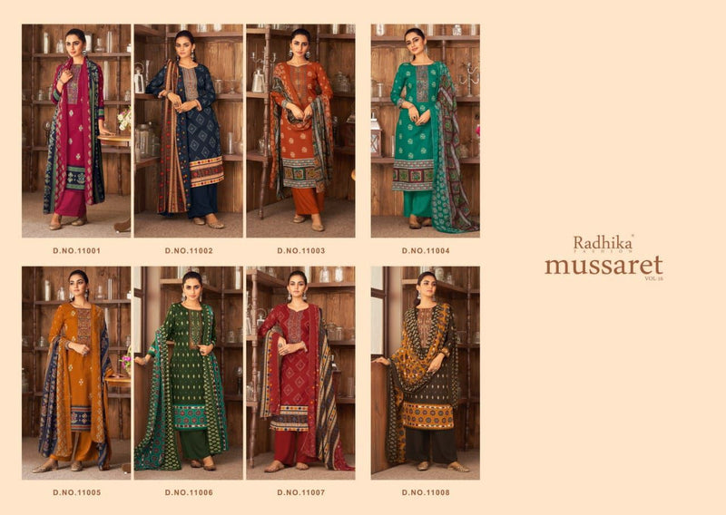 Radhika Fashion Azara Mussaret Vol 16 Cambric Cotton Pakistani Style Party Wear Salwar Kameez
