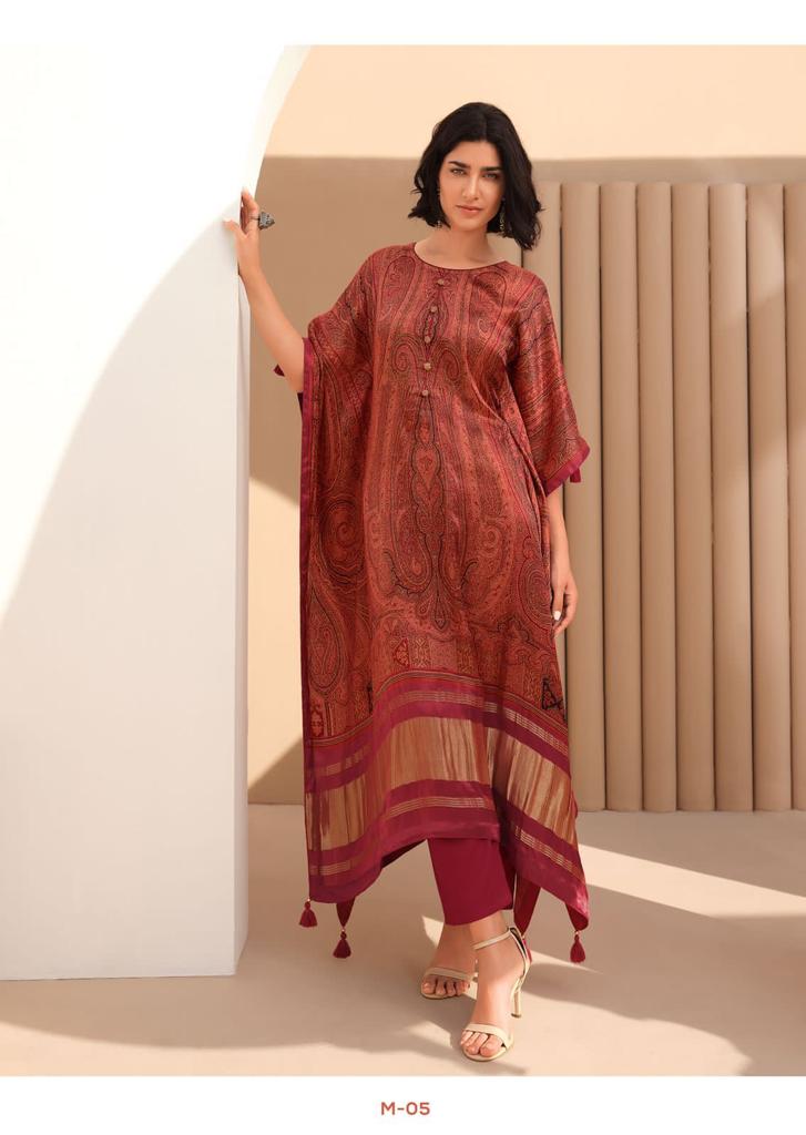 Varsha Myra Silk With Fancy Work Stylish Designer Attractive Look Fancy Salwar Suit