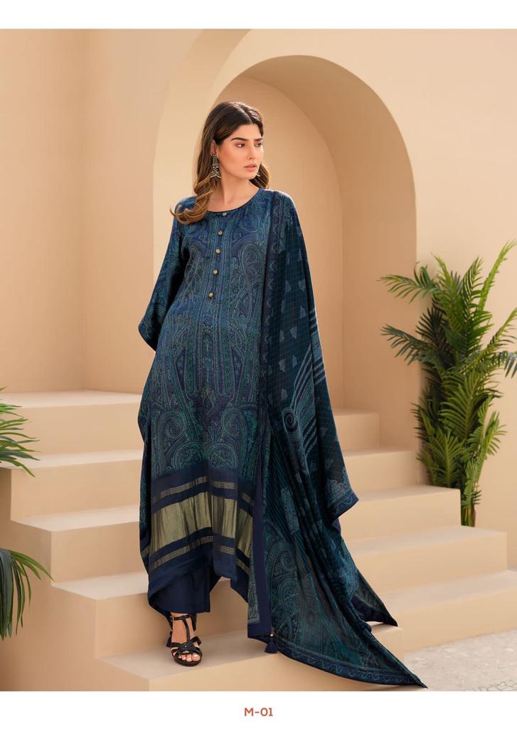 Varsha Myra Silk With Fancy Work Stylish Designer Attractive Look Fancy Salwar Suit