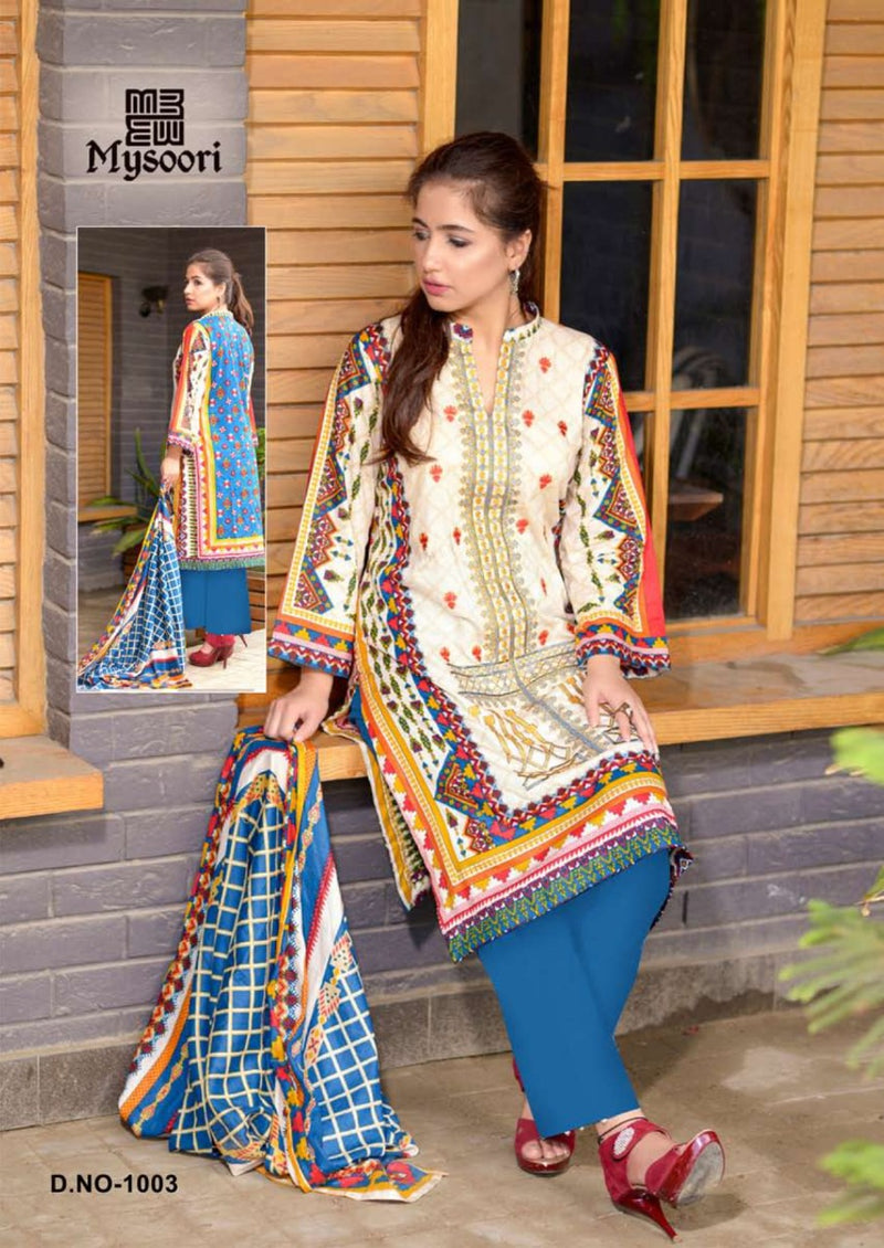 Mysoori Maira Hasan Nx Pure Lawn Cotton Printed Designer Salwar Suits