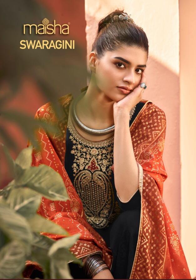 Maisha Swaragini Georgette Embroidery Work Sarvoski Designer Salwar Suits