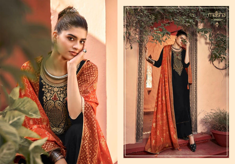 Maisha Swaragini Georgette Embroidery Work Sarvoski Designer Salwar Suits