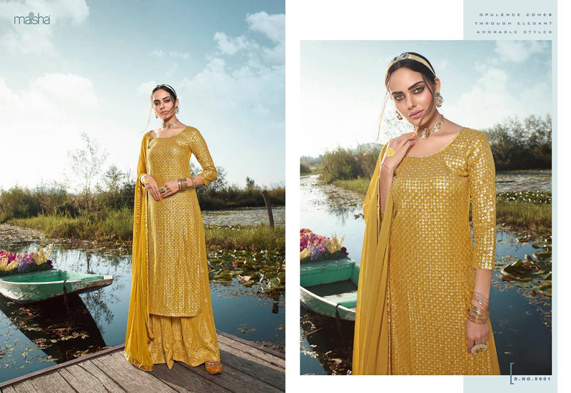 Maisha Vironica Heavy Georgette Embroidery Work Designer Wear Salwar Suits