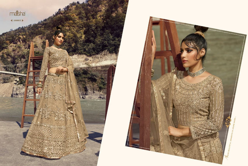 Maisha Vivaana Vol 4 Semi Stiched Pure Silk Lehnga