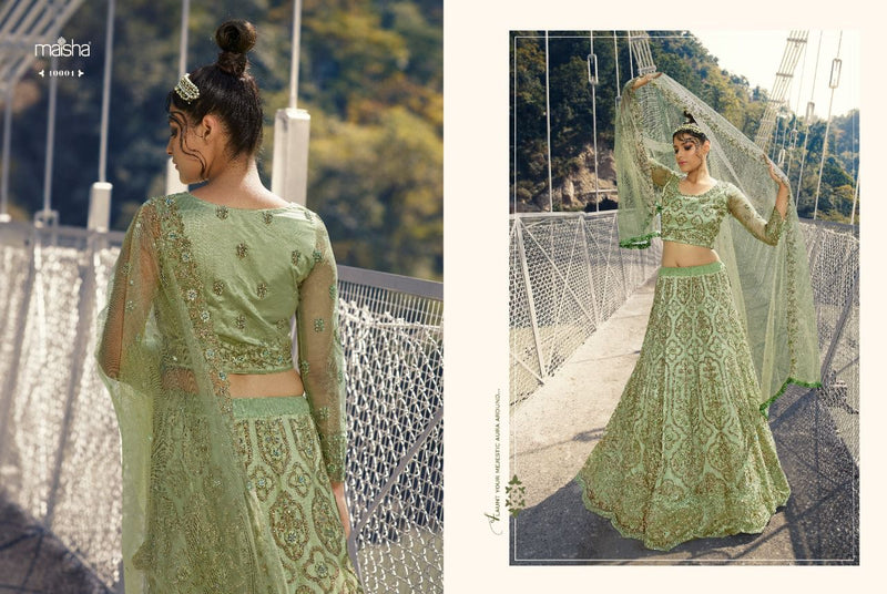 Maisha Vivaana Vol 4 Semi Stiched Pure Silk Lehnga