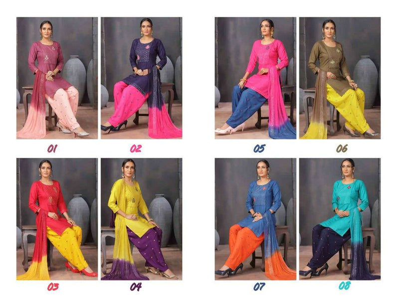 Manjeera Fashion Celebrity Rayon Sequence Work Kurti Collection