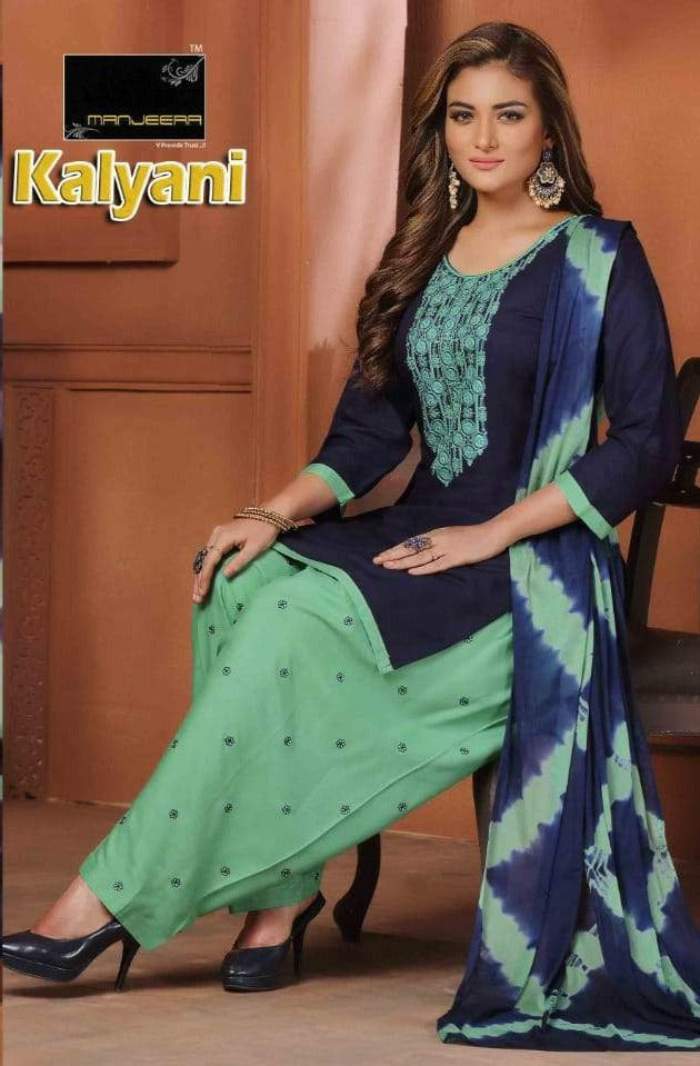 Manjeera Fashion Kalyani Rayon Work Casual Daily Wear Kurti