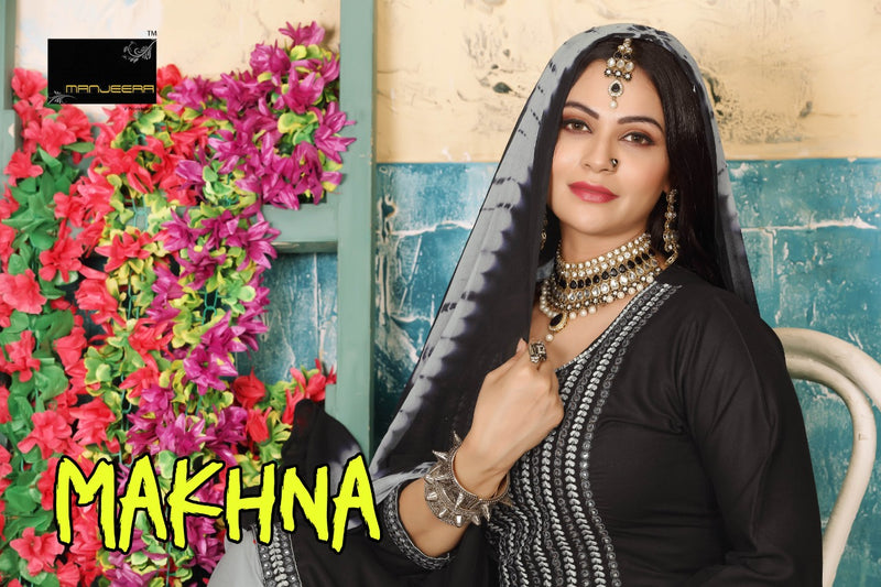 Manjeera Fashion Presents By Makhna Rayon With Fancy Patiyala Style Summer Wear Collection Exclusive Salwar Kameez