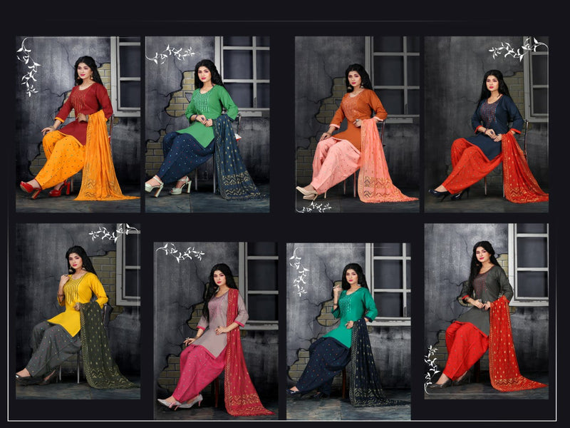 Manjeera Fashion Utsav Semi Satin With Inner Salwar suit