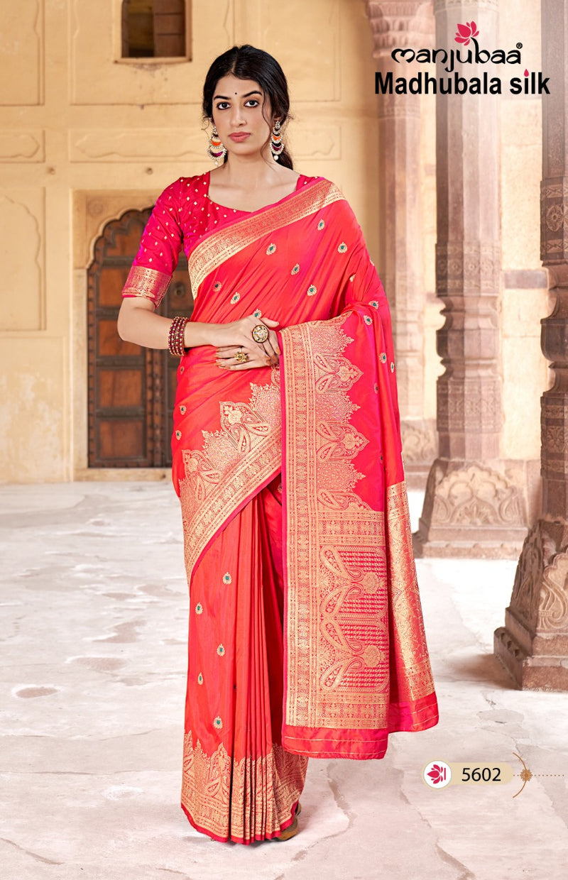 Manjubaa Madhubala Silk Fancy Designer Saree
