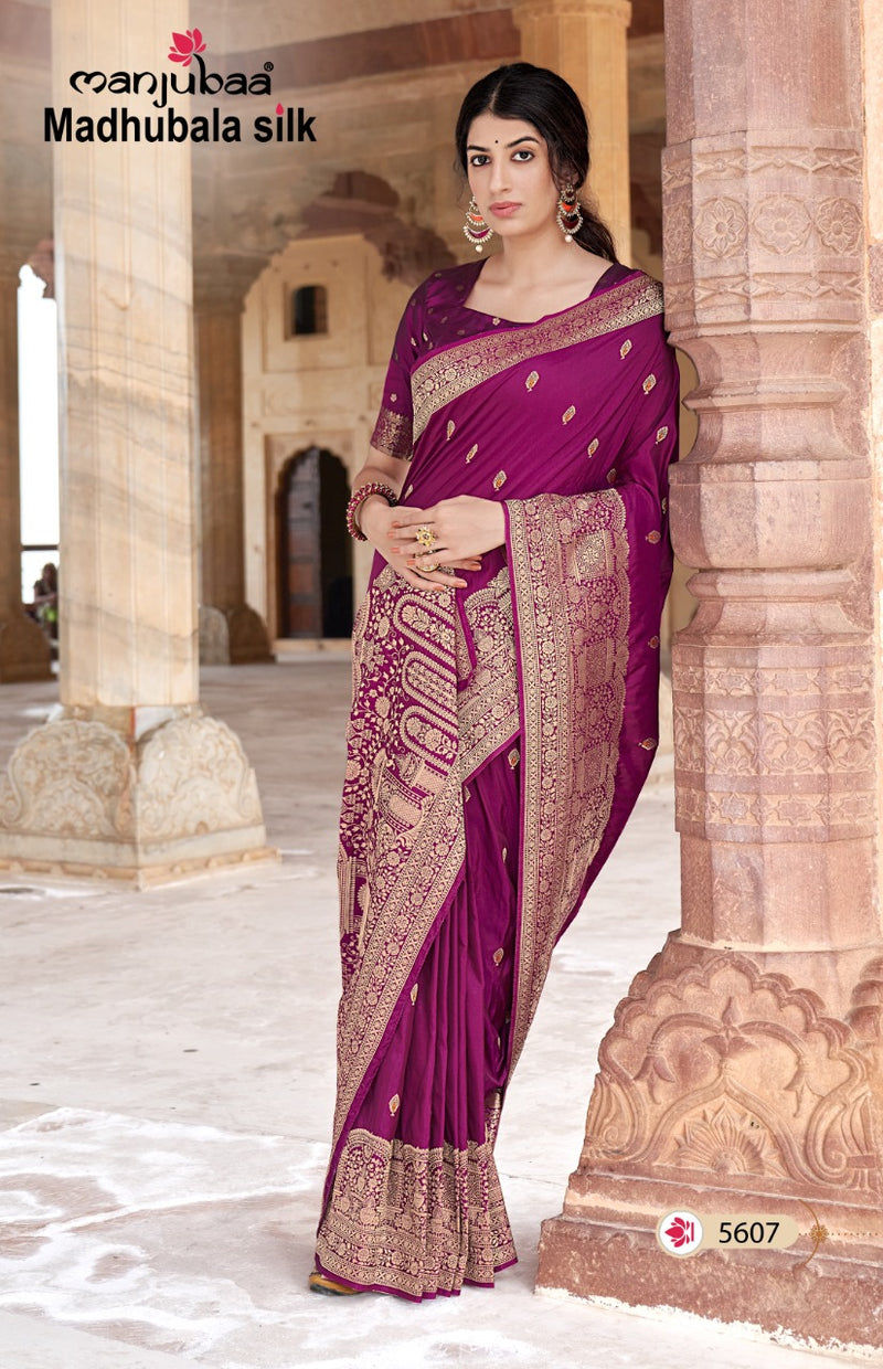 Manjubaa Madhubala Silk Fancy Designer Saree
