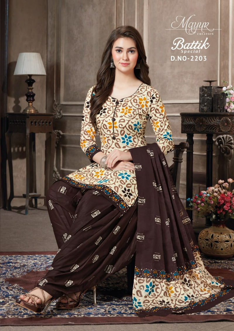 Mayur Batik Special Vol 22 Pure Cotton Casual Dailywear Salwar Suit