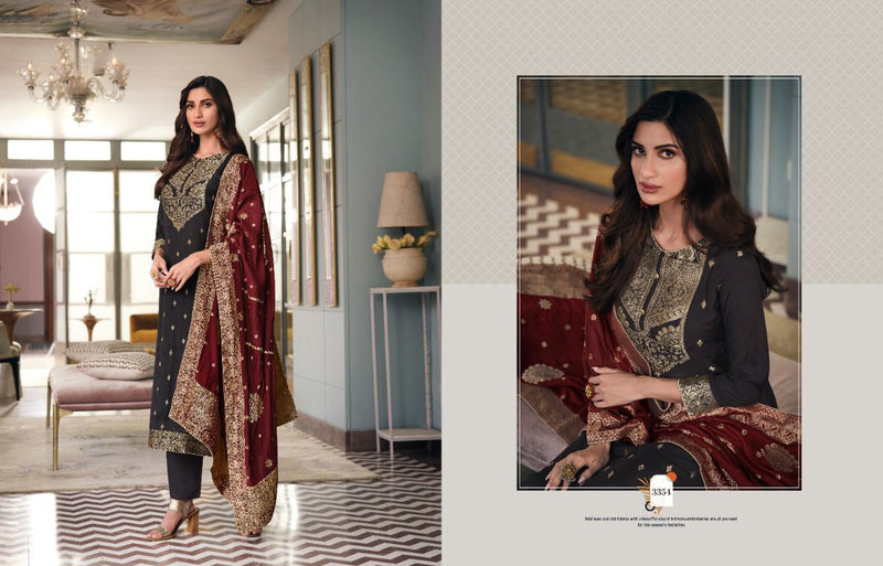 Meera Trendz Charmy Aarya Vol 2 Cream Silk Weaving Jacquard Designer Salwar Suit
