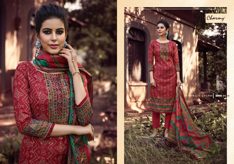 Meera Trendz Symphony Chanderi Silk With Embroidery Work Salwar Kameez