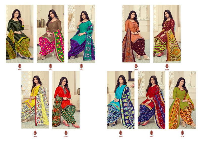 Megha Textile Rang Resham Vol 3 Pure Cotton Patiyala Style Dress Material