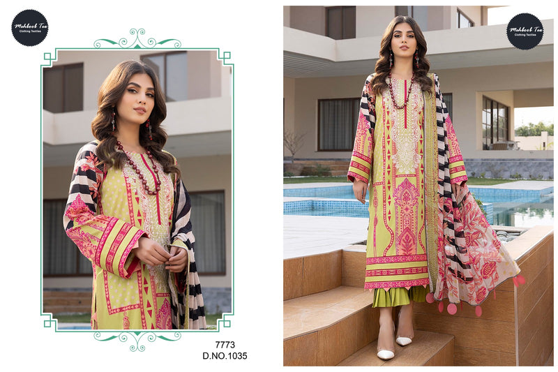 Mehboob Tex Chrizma Vol 1 Pure Cotton With Embroidery Work Pakistani Suit