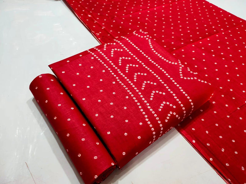 Mf Creation Bandhani Suit Satin Fancy Style Bandhani Material Regular Wear Salwar Suits