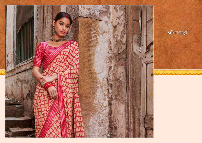 Mintorsi Aadhyatmik Weightless With Fancy Lace Printed Designer Regular Look Saree
