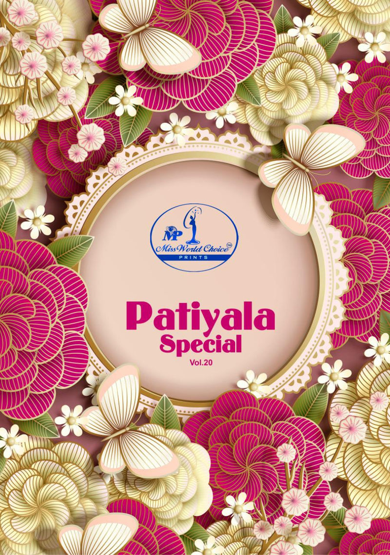 Miss World Patiyala Special Vol 6 Pure Cotton With Printed Exclusive Patiyala Style Salwar Suits With Dupatta
